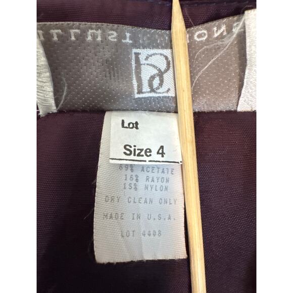 Vintage 90s Romantic Deep Purple Velvet Button Down Blouse Women Small Regal - Picture 7 of 7